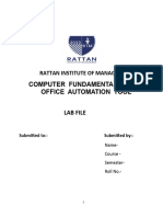 Computer Fundamentals Lab File