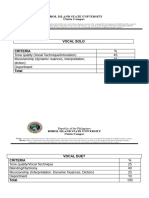 CRITERIA TABULATION Vocal CTE DAY