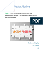 Class 11 ISC Vector Algebra project