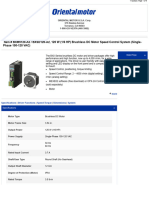 BXM5120 A2BXSD120 A2 120W (16HP) BrushlessDCMotorSpeedControlSystem (Single Phase100 120VAC)