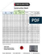 Construction Mesh WWR Table