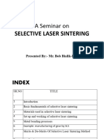 Seminar On Selective Laser Sintering