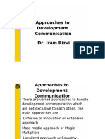 Unit 1, L 3.1 Approaches To Development Communication