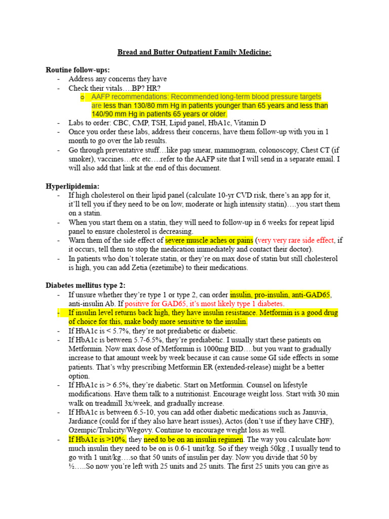 Outpatient Family Medicine Guide | PDF