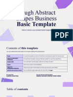 Rough Abstract Shapes Business: Basic Template