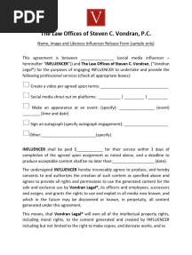 Influencer NIL Release Agreement Sample Only 