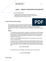 W1 Lesson 1 Arrays, Iteration - Invariants - Module PDF