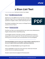 Eton List Test - Hibernation