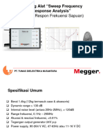 Alat Uji SFRA Merk Megger FRAX 101