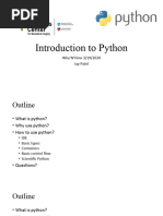 Introduction To Python