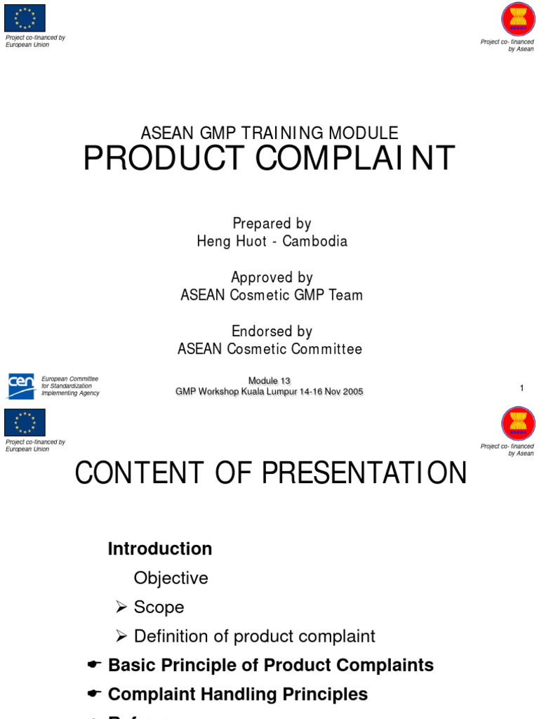12 Product Complaints Pdf