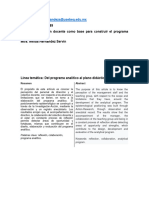 Nélida Hernandez Servin Reflexión Docente Como Base para Construir El Programa Analítico