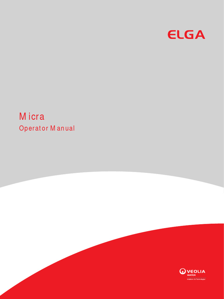 Elga Water Distiller PDF