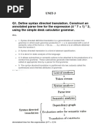 Qa - CD Unit-3