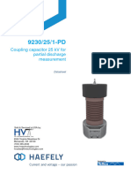 HVT DS HAEFELY 9230-25-1-PD Coupling Capacitor V2010