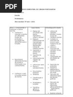 PLANEJAMENTO  2º bimestre DE LÍNGUA PORTUGUESA 5º ano
