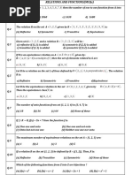 Relations and Functions