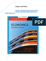 Test Bank For Economics Principles and Policy 14th Edition William J Baumol Alan S Blinder John L Solow