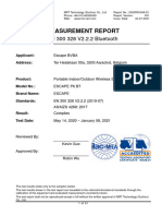 p6 BT Ce En300328 Test Report Bluetooth Edr