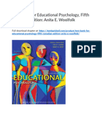 Test Bank For Educational Psychology Fifth Canadian Edition Anita e Woolfolk