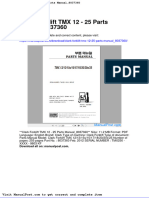 Clark Forklift TMX 12 25 Parts Manual 8037360