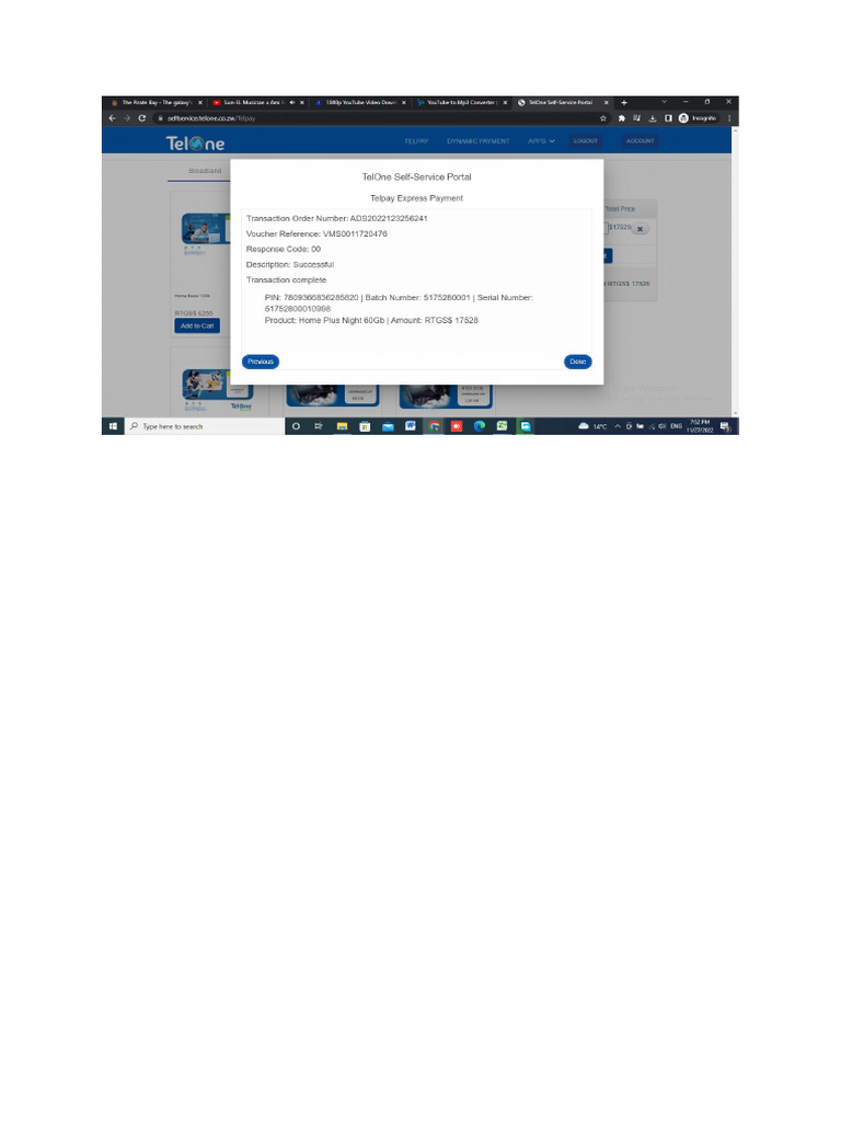 Telone Transaction | PDF
