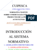 Normativa Vigente Sobe La Comercialización de Los Productos de La Pesca y La Acuicultura