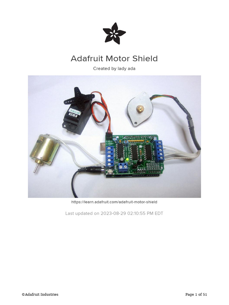 Adafruit Motor Shield PDF