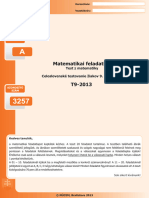 Matematikai Feladatlap: Test Z Matematiky Celoslovenské Testovanie Žiakov 9. Roèníka ZŠ