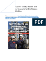 Solution Manual For Safety Health and Environmental Concepts For The Process Industry 2nd Edition