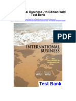 International Business 7th Edition Wild Test Bank