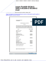 Daewoo Doosan Forklift Gc20 2 Gc25 2 Gc20s 2 Gc25s 2 Gc30s 2 Service Manual