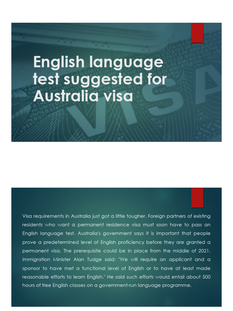 Australia Visa English Test | PDF | Career & Growth