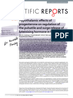 Hypothalamic Effects of Progesterone On Regulation of The Pulsatile and Surge Release of Luteinising Hormone in Female Rats