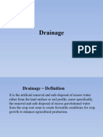 Drainage