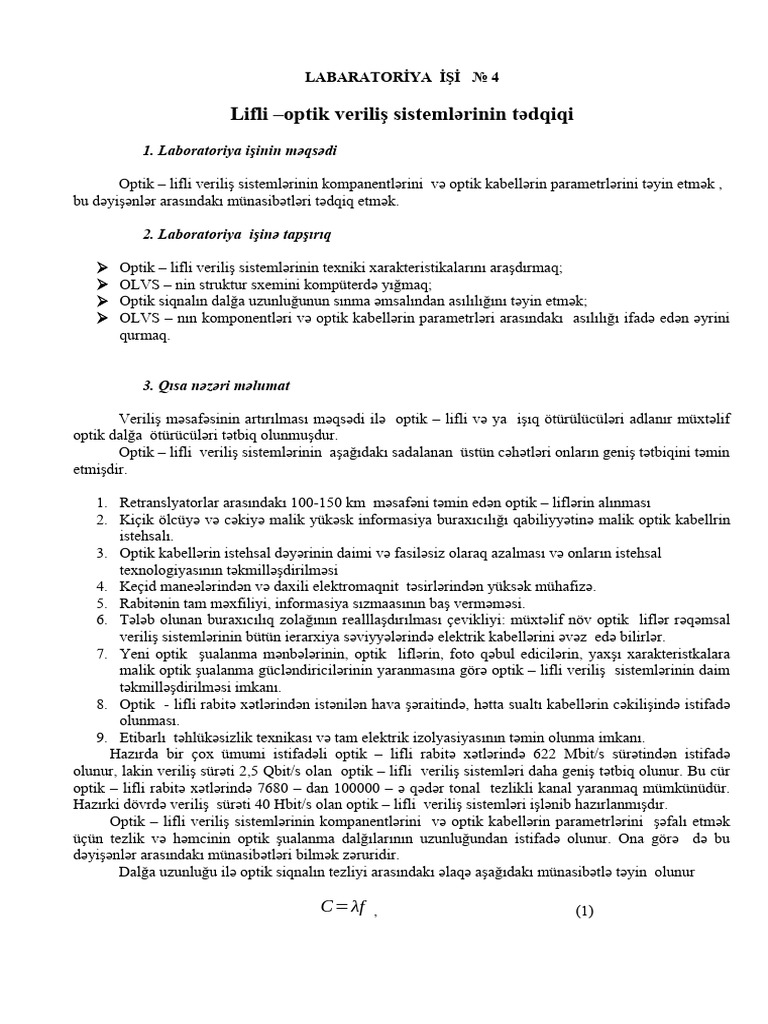 Laboratoriya Işi 4 | PDF