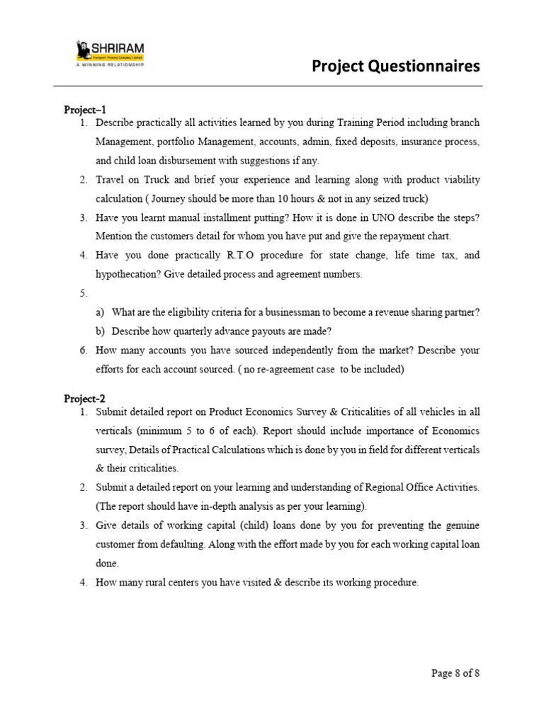 Project Questions PDF
