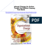 Organizational Change An Action Oriented Toolkit 3rd Edition Cawsey Test Bank