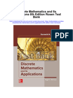 Discrete Mathematics and Its Applications 8th Edition Rosen Test Bank