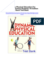 Dynamic Physical Education For Secondary School Students 7th Edition Darst Test Bank
