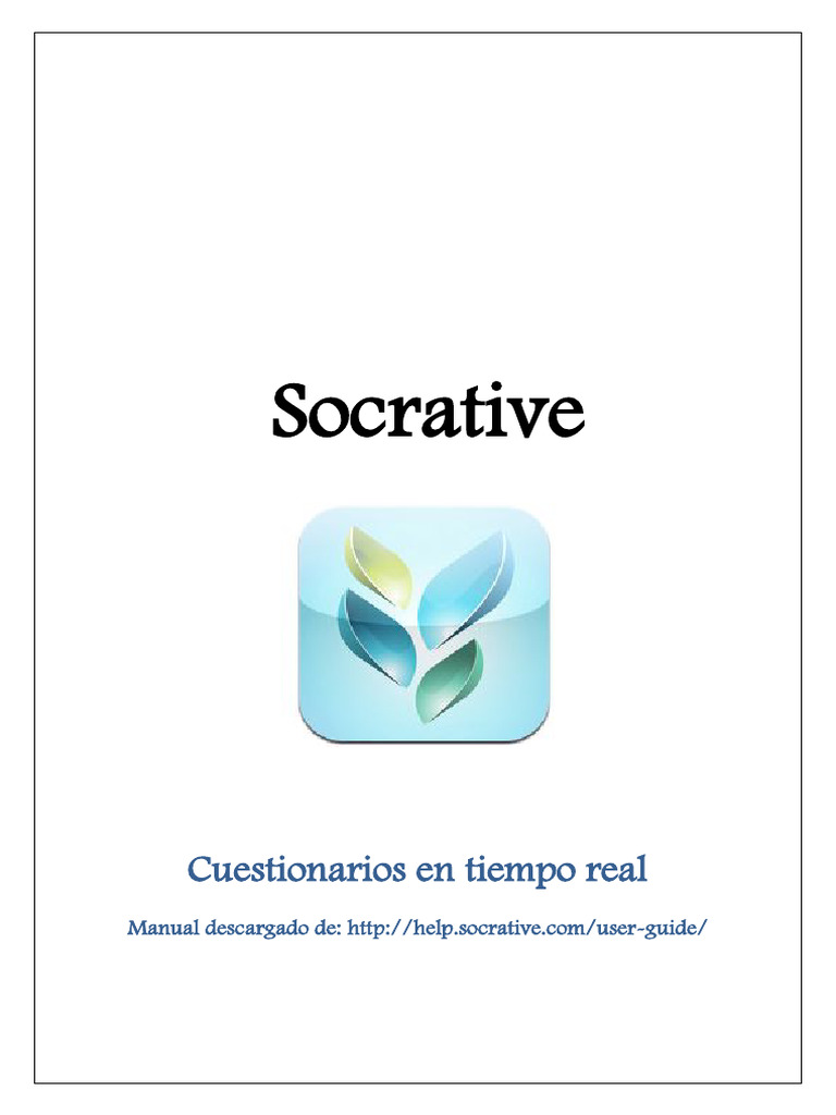 Guía de Uso de Socrative 2023 | PDF | Cuestionario | Ios