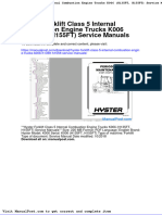 Hyster Forklift Class 5 Internal Combustion Engine Trucks k006 h135ft h155ft Service Manuals