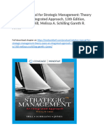 Solution Manual For Strategic Management Theory Cases An Integrated Approach 13th Edition Charles W L Hill Melissa A Schilling Gareth R Jones