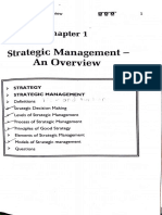 Strategic Management - : An Overview