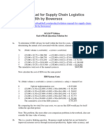 Solution Manual For Supply Chain Logistics Management 5th by Bowersox