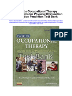 Pedrettis Occupational Therapy Practice Skills For Physical Dysfunction 7th Edition Pendleton Test Bank