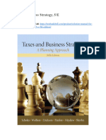 Solution Manual For Taxes Business Strategy 5 e 5th Edition