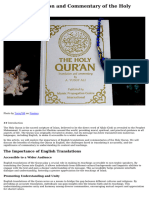 English Translation and Commentary of The Holy Quran