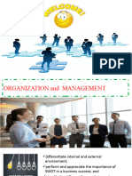 Organization and Management Lesson 3