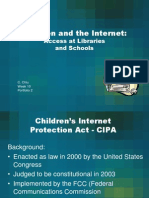 Children and The Internet:: Access at Libraries and Schools